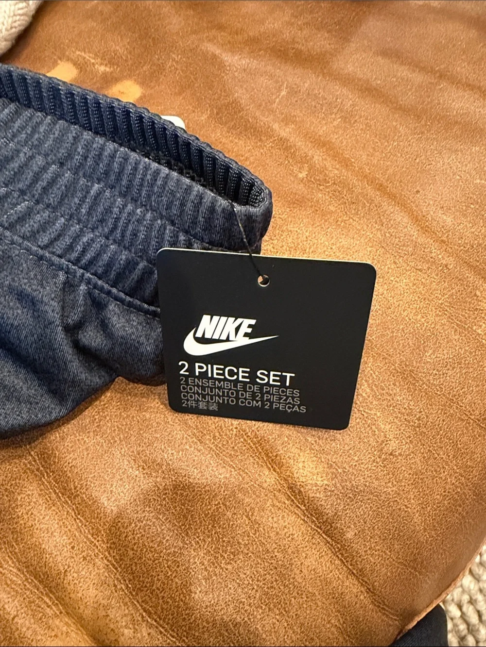 Nike Kids Navy Blue Zip Track Jacket & Jogger Pants